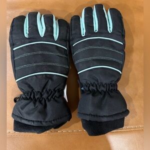 Womenโs 3M Thinsulate Black and Blue Gloves